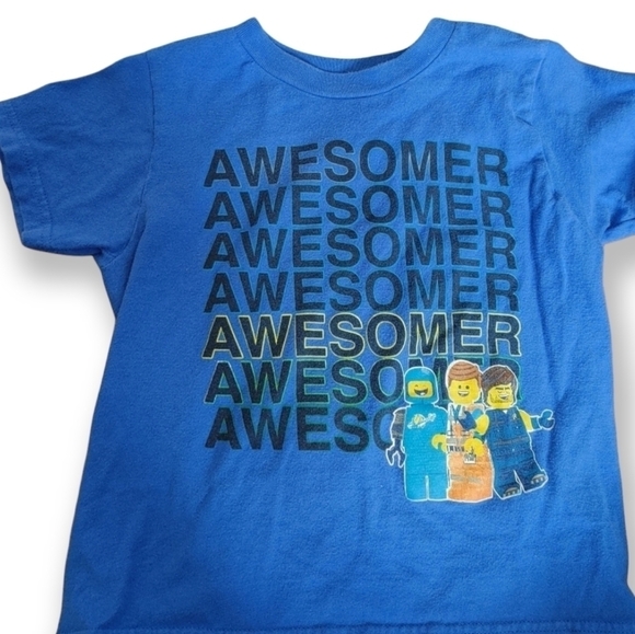 Lego Movie Tee Awesome Shirt size 4/5 - Picture 1 of 2